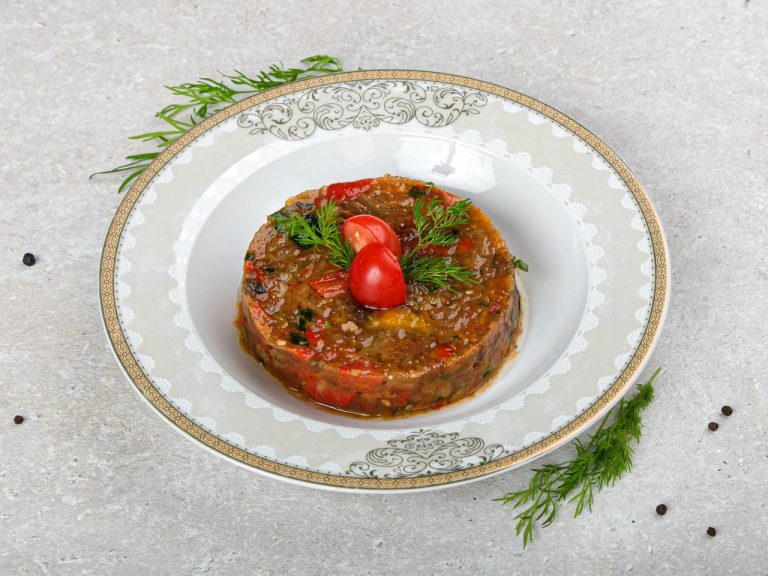 Мангал-салат с запечёнными овощами